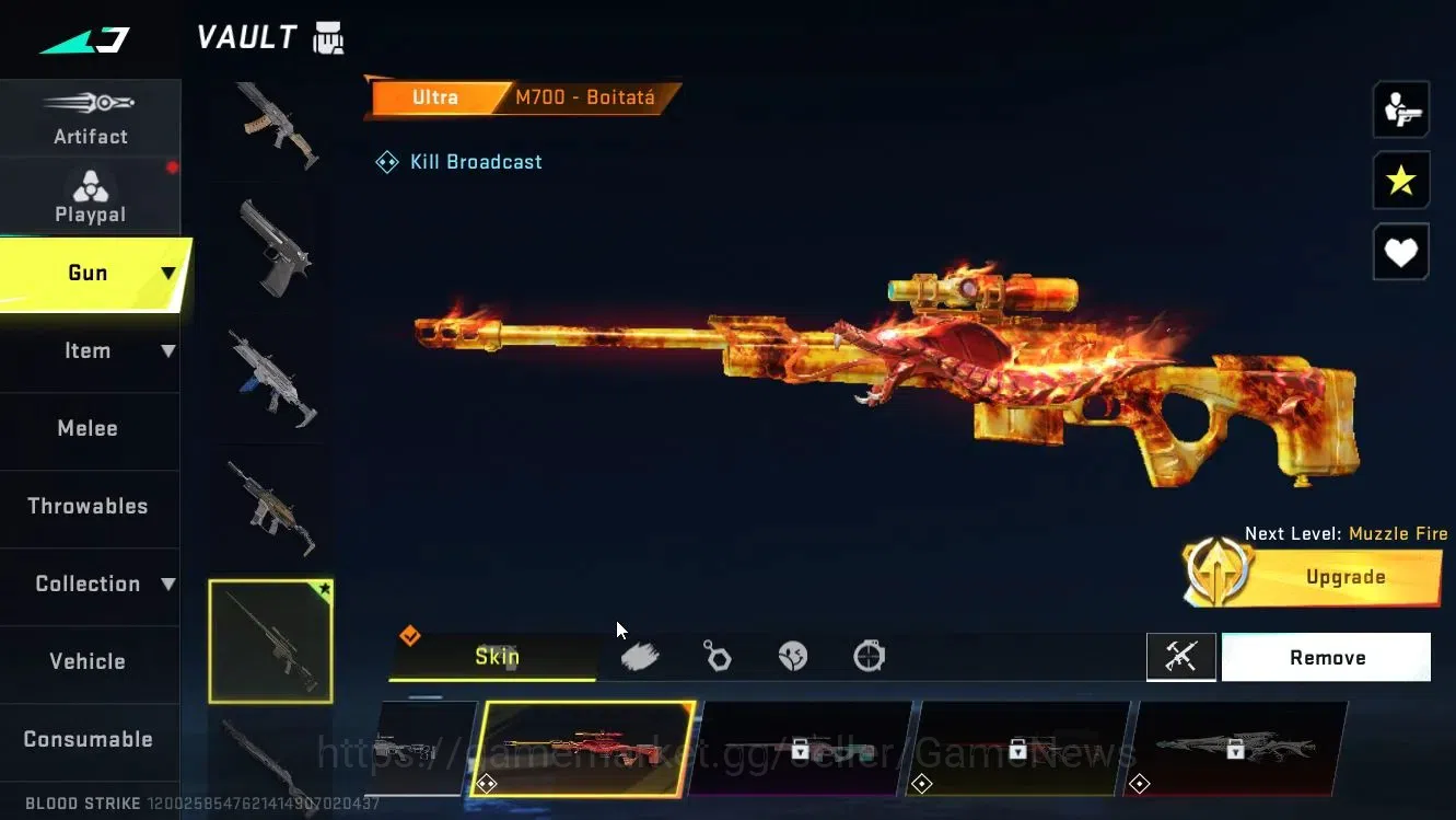 Blood Strike Accounts Others Asia|ULTRA [ETHAN-PitchStrike,M700-Boitatá,Lightblade-Dark Force]|Limited Origin-12 10
