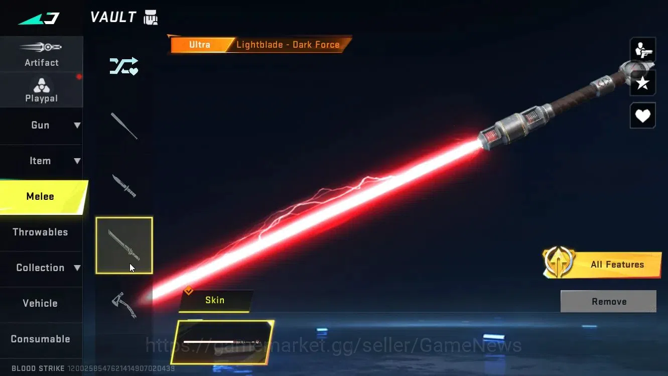 Blood Strike Accounts Others Asia|ULTRA [ETHAN-PitchStrike,M700-Boitatá,Lightblade-Dark Force]|Limited Origin-12 14