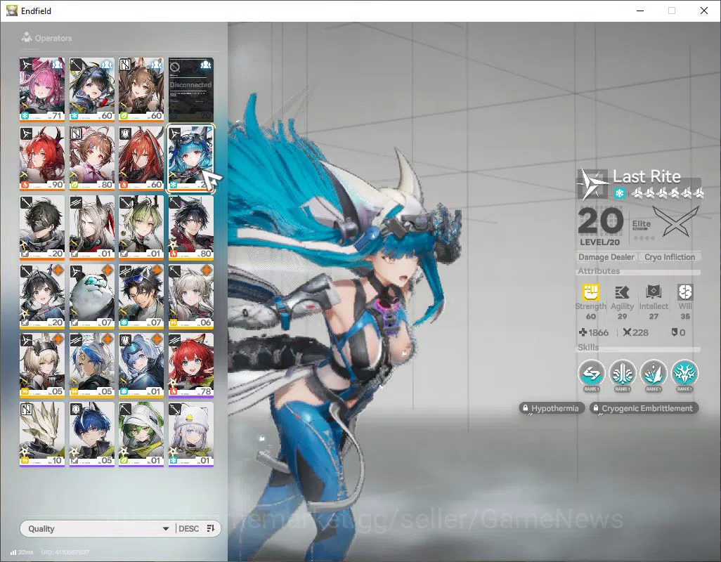 Arknights: Endfield Accounts ASIA|Lv 52|SSR 9 (5Limit) [TangTang,LaevatainP1,]+ image 8