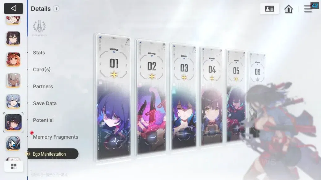 Chaos Zero Nightmare Accounts GLOBAL Lv 47|5 SSR[Heidemarie,Rita,Yuki,Veronica,R image 7