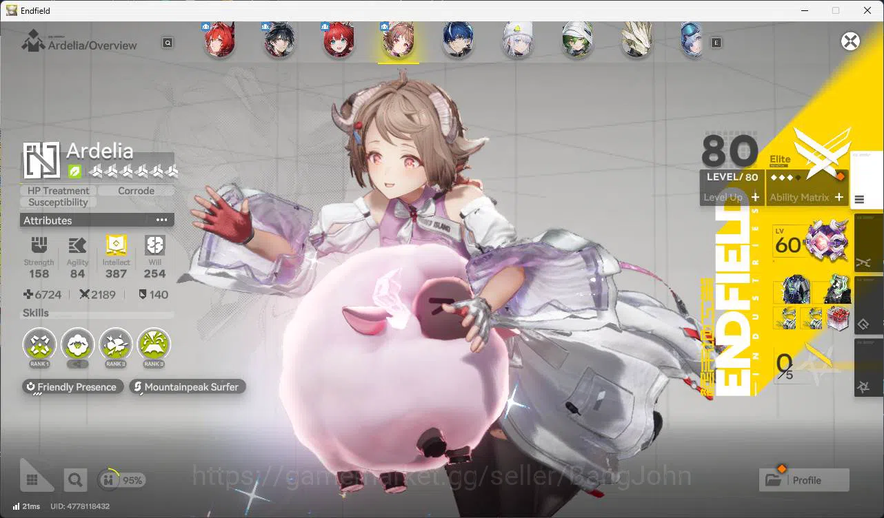 Arknights: Endfield Accounts ASIA | LVL 53 laevatain, Ardelia, last rite, ember image 5