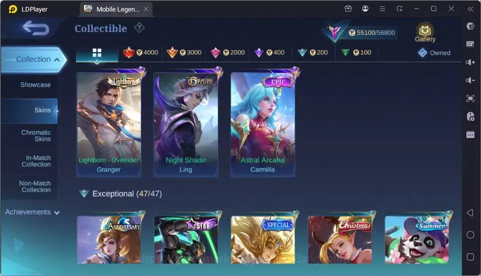 Mobile Legends: Bang Bang Accounts Global|Hero 132|Skin 249|Renowned|K.O.F Karina|Col image 5