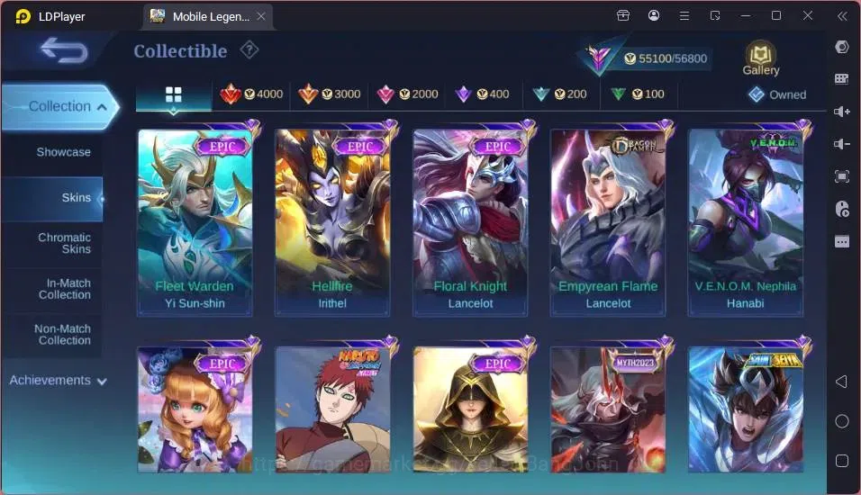 Mobile Legends: Bang Bang Accounts Global|Hero 132|Skin 249|Renowned|K.O.F Karina|Col image 7