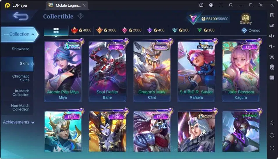Mobile Legends: Bang Bang Accounts Global|Hero 132|Skin 249|Renowned|K.O.F Karina|Col image 8