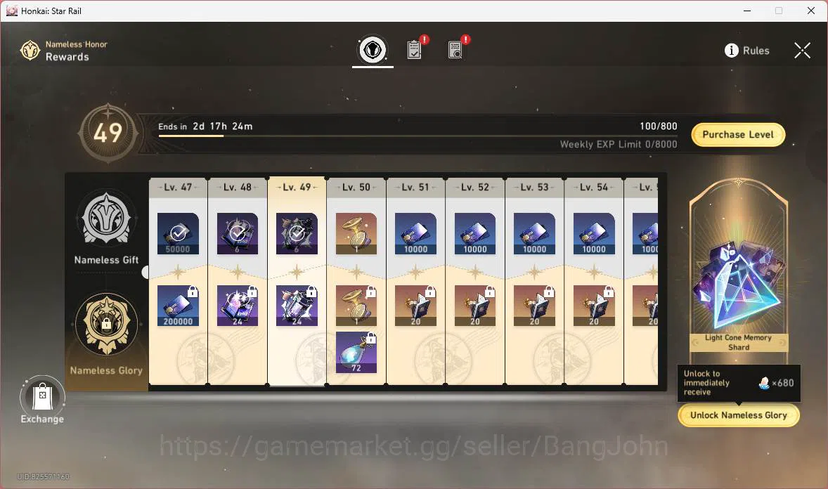 Honkai Star Rail Accounts ASIA|TL 65|11 limit|Anaxa E2+sign,YaoGuang,Evernig image 2