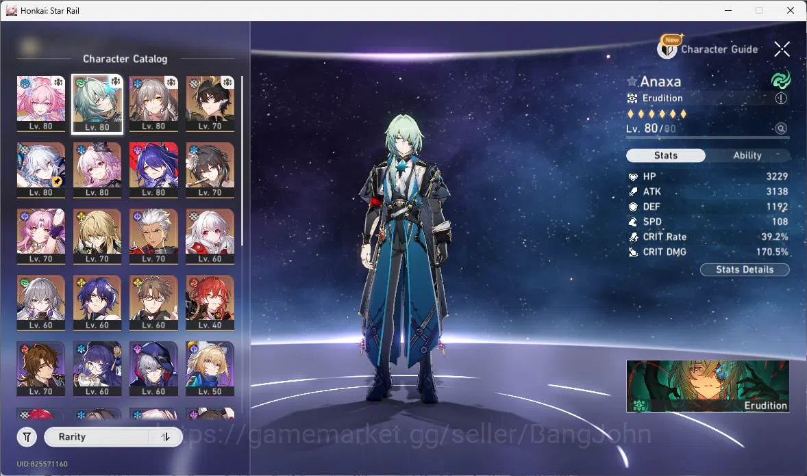 Honkai Star Rail Accounts ASIA|TL 65|11 limit|Anaxa E2+sign,YaoGuang,Evernig image 7