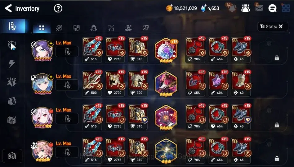 Epic Seven Accounts ASIA Unverif|7 ML(Salome, NM Luna, SP Politis,etc) image 17