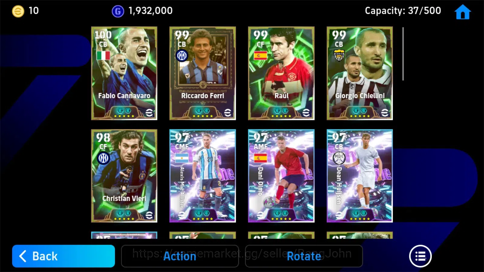 eFootball Accounts Android|PW 3204|Epic Fablo Cannavaro,Epic Riccardo image 5