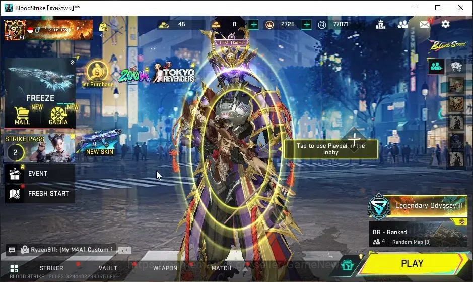 Blood Strike Accounts ASIA|Eternal ZERO-Odashadow|Collab 7DS[QBZ95,Kar98 image 1
