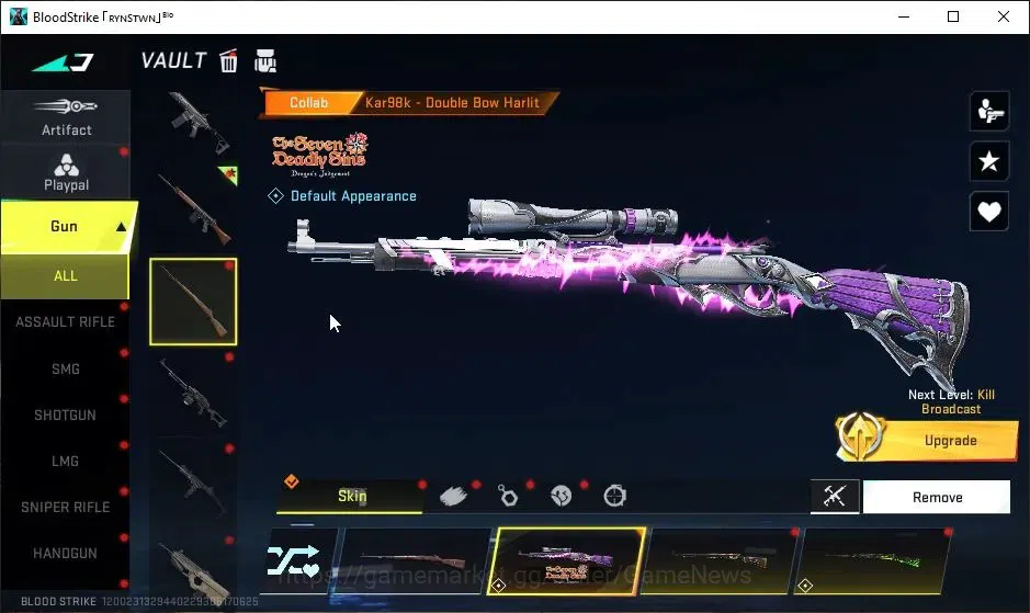 Blood Strike Accounts ASIA|Eternal ZERO-Odashadow|Collab 7DS[QBZ95,Kar98 image 14