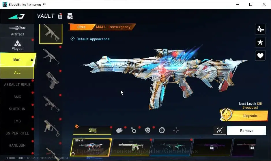 Blood Strike Accounts ASIA|Eternal ZERO-Odashadow|Collab 7DS[QBZ95,Kar98 image 8