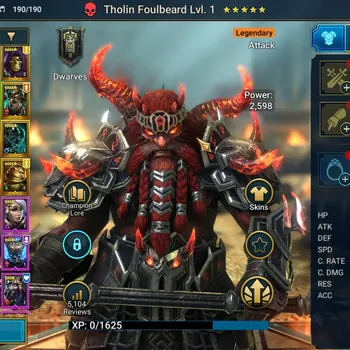 Raid: Shadow Legends Accounts Mid-Game Lv 18|720K Power|19 Legend(Tholin,Grand