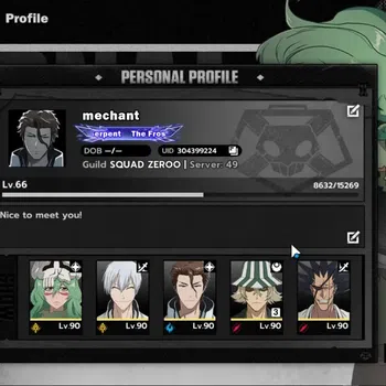 BLEACH: Soul Resonance Accounts NuverseSEA|End Lvl 66|9 SSR|[(Nelliel,Aizen,Kenpac image 1