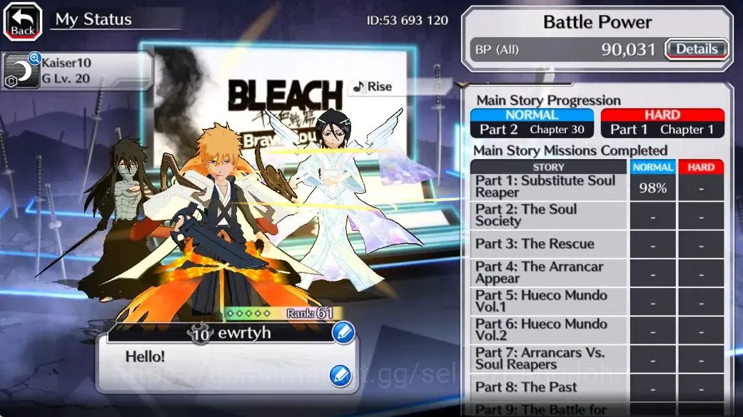 Bleach: Brave Souls Accounts Global|20k Orb+Fresh All Story|Ichigo10ThAnniv,Ruk image 3