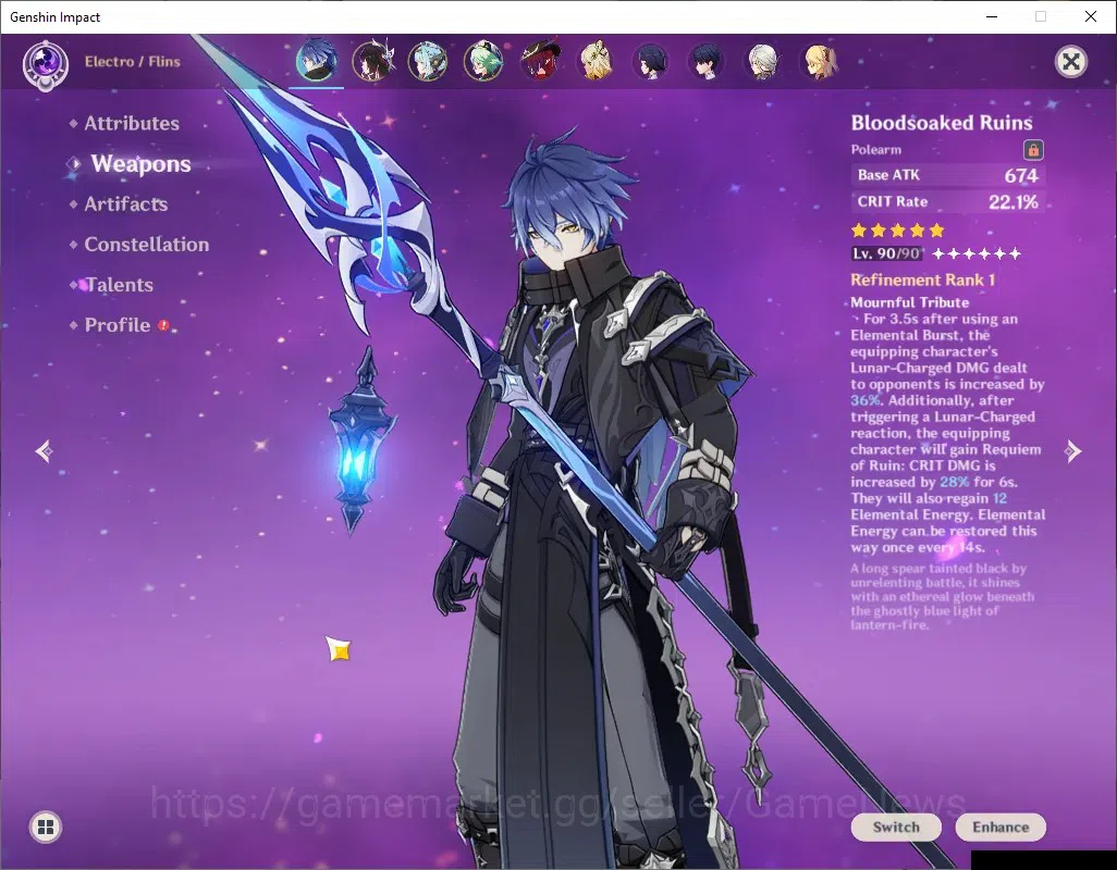 Genshin Impact Accounts ASIA|AR 57|FlinsC1+Sign+PremTeam|6 Limited + 6(*5W image 5