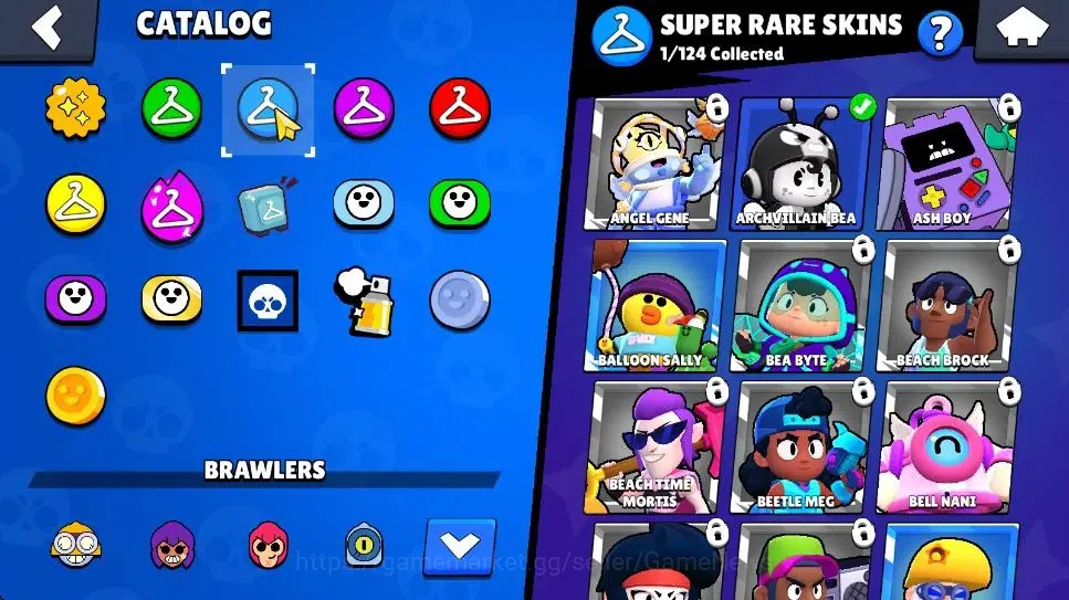 Brawl Stars Accounts 1322 Trophy|5875 Bling|17 Brawlers 1 Max Lvl [Shelly] 2 Epic Skin [Final Boss Rico] 1 Super Rare Skin 13