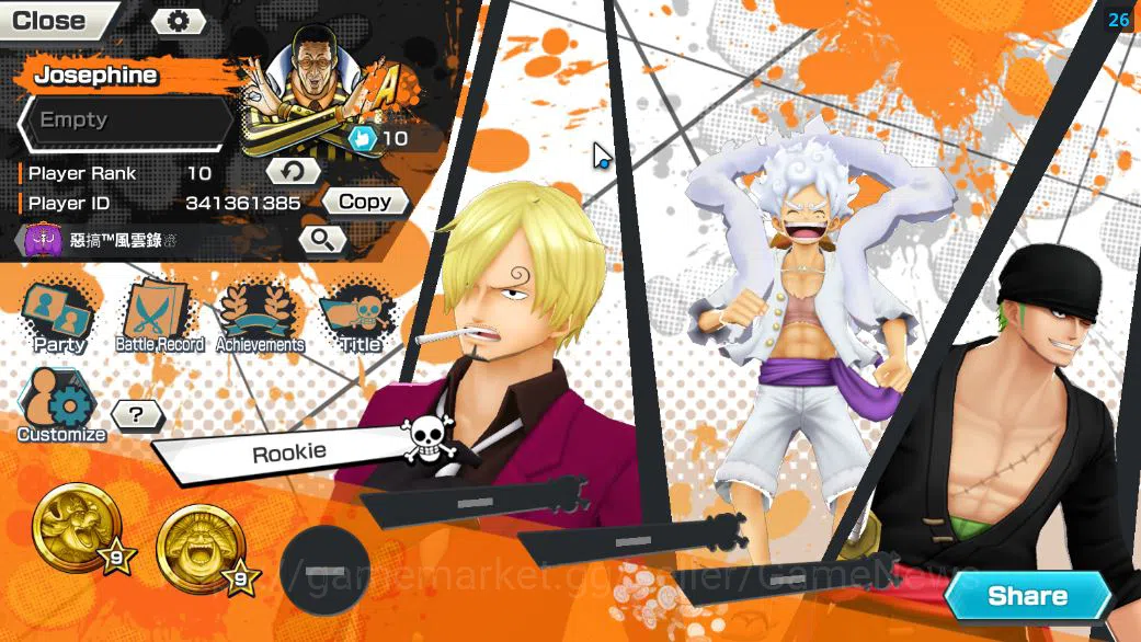 One Piece Bounty Rush Accounts Starter Global|6 EX 1 MAX|AMS Borsalino,Gear5 Luffy,T5E Jaygarcia,KING D.Roger,Roronoa 2