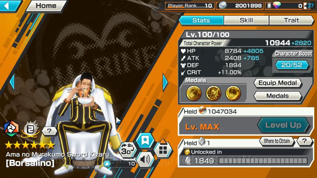 One Piece Bounty Rush Accounts Starter Global|6 EX 1 MAX|AMS Borsalino,Gear5 Luffy,T5E Jaygarcia,KING D.Roger,Roronoa 4
