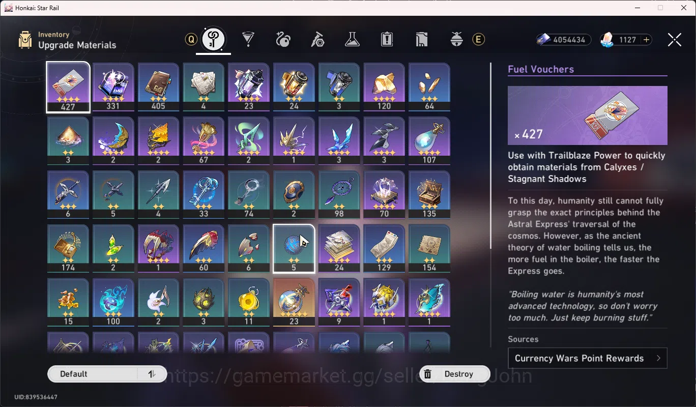 Honkai Star Rail Accounts Others ASIA | TL 68 | Phainon + Sign | Cerydra | Cyrene E1 | DanhengPT | Archer | Ruan Mei | Welt 5