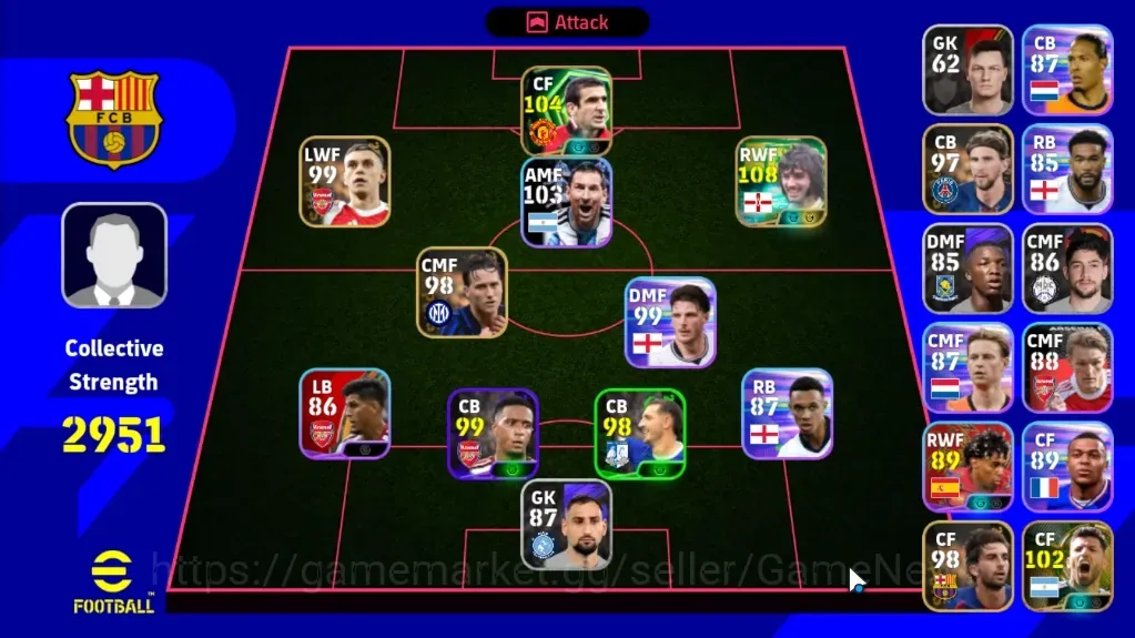 eFootball Accounts Legends & Iconic Players Android|Power 2951|Epic George Best,Eric Cantona,SergioAguero|5ShowTime Nicolas 1