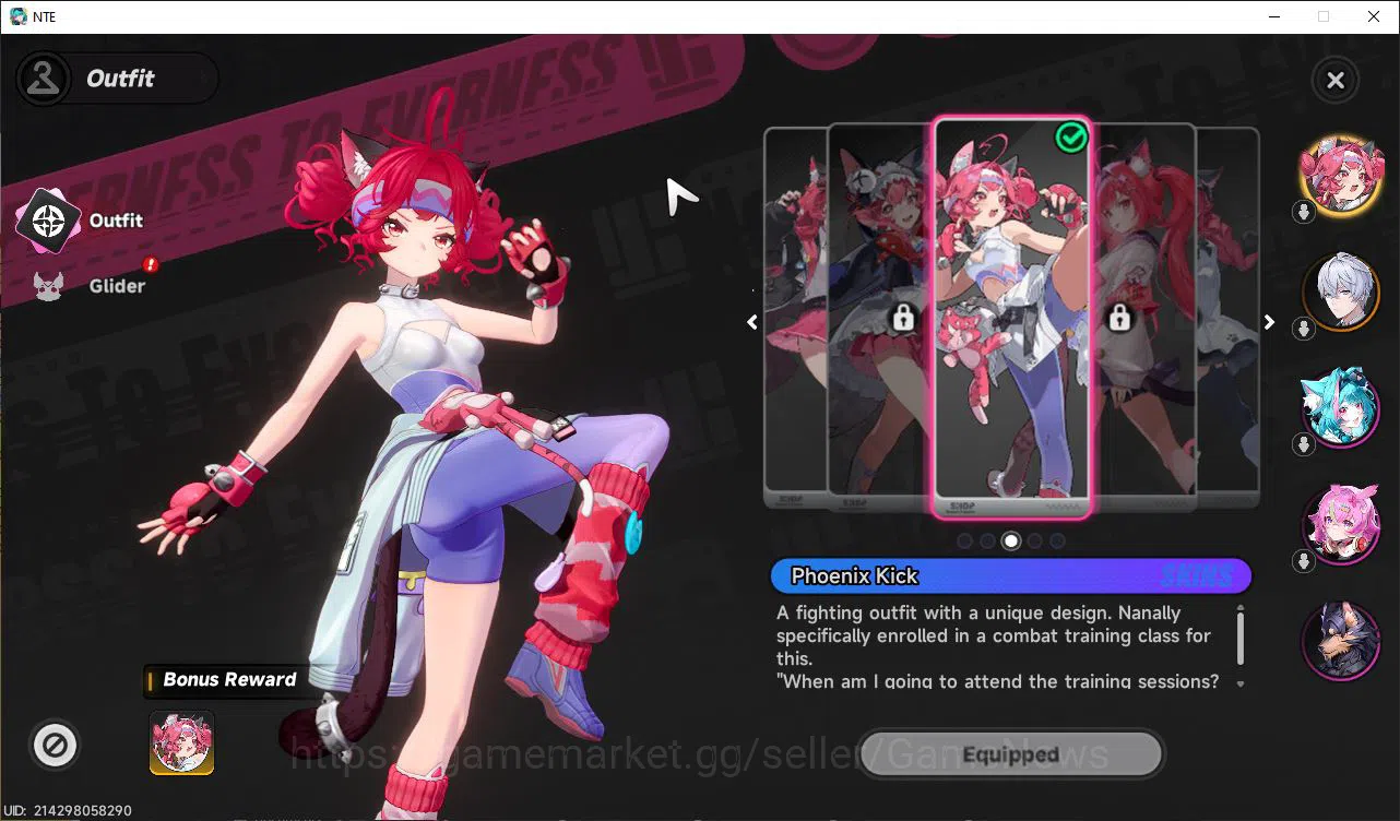 Neverness to Everness Accounts GLOBAL NA|HL 3| 1 SSR Limited Nanally + Skin |5 SR image 2
