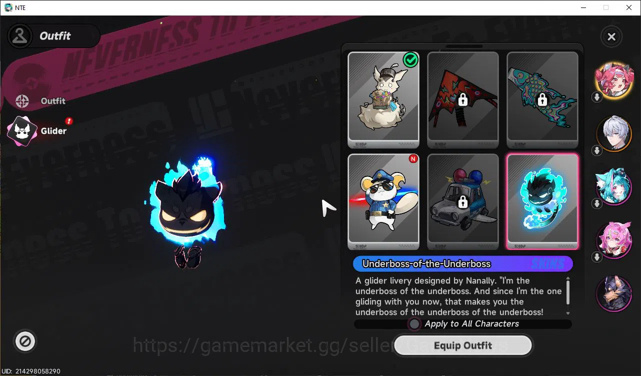 Neverness to Everness Accounts GLOBAL NA|HL 3| 1 SSR Limited Nanally + Skin |5 SR image 3