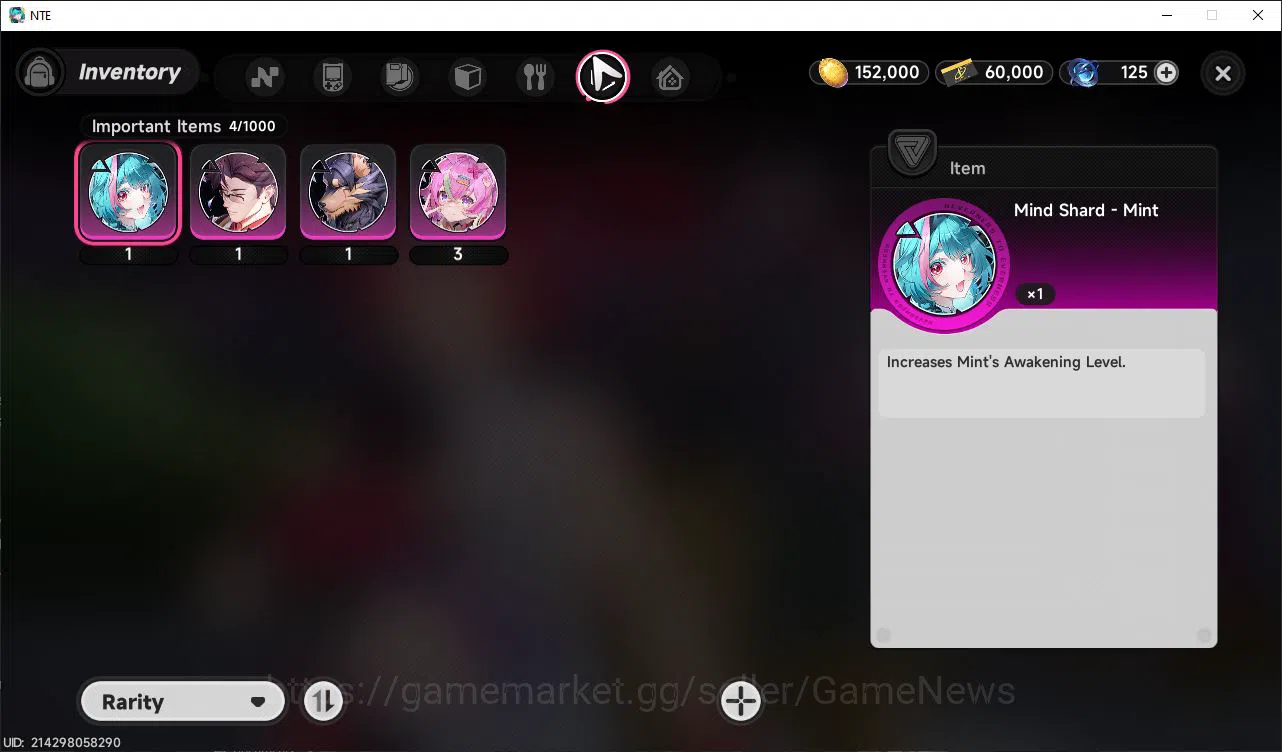 Neverness to Everness Accounts GLOBAL NA|HL 3| 1 SSR Limited Nanally + Skin |5 SR image 9
