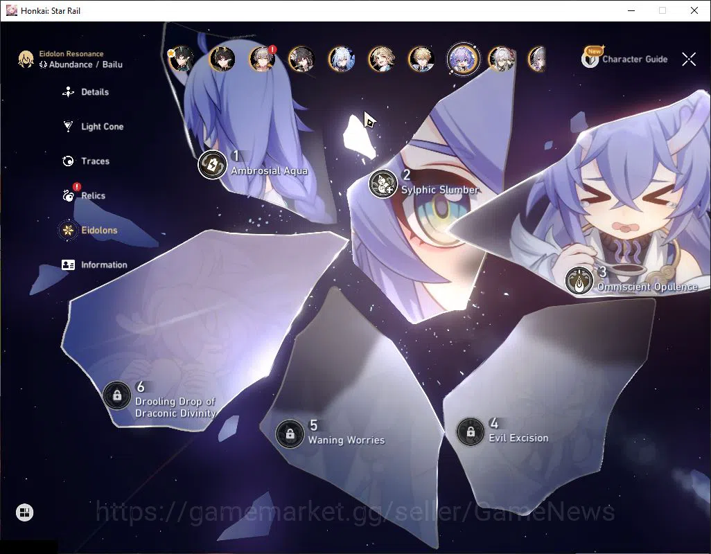 Honkai Star Rail Accounts Asia|TL 70|18 Limited|[Evernight,Cyrene,Feixiao]+S image 11
