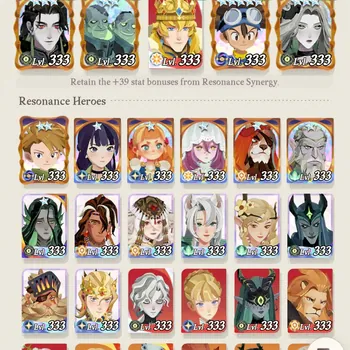 AFK Journey Accounts Global|Nice Build Top Rank|Power 78 M|Collab Digimon(Gabumon S+, Agumon S+)3 S+ Char,Etc|1
