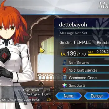 Fate-Grand Order Accounts NA ENDGAME Lv 139|RGB|33 ssr|3 Max Skill|MHX Alter Np3, Altera & Koyan Light NP2,Skadi & Ciel|CE