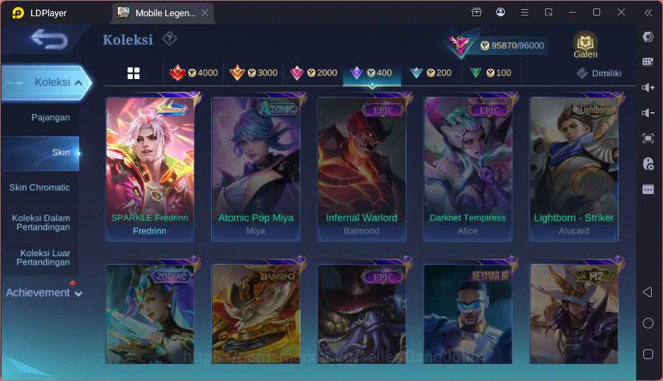 Mobile Legends: Bang Bang Accounts GLOBAL|Hero 132|Skin 347|Prime Yz,Trf Roger,Sanrio image 10