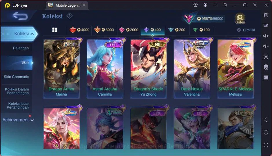 Mobile Legends: Bang Bang Accounts GLOBAL|Hero 132|Skin 347|Prime Yz,Trf Roger,Sanrio image 11