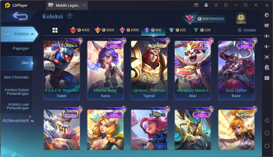 Mobile Legends: Bang Bang Accounts GLOBAL|Hero 132|Skin 347|Prime Yz,Trf Roger,Sanrio image 15
