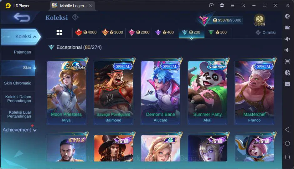 Mobile Legends: Bang Bang Accounts GLOBAL|Hero 132|Skin 347|Prime Yz,Trf Roger,Sanrio image 9