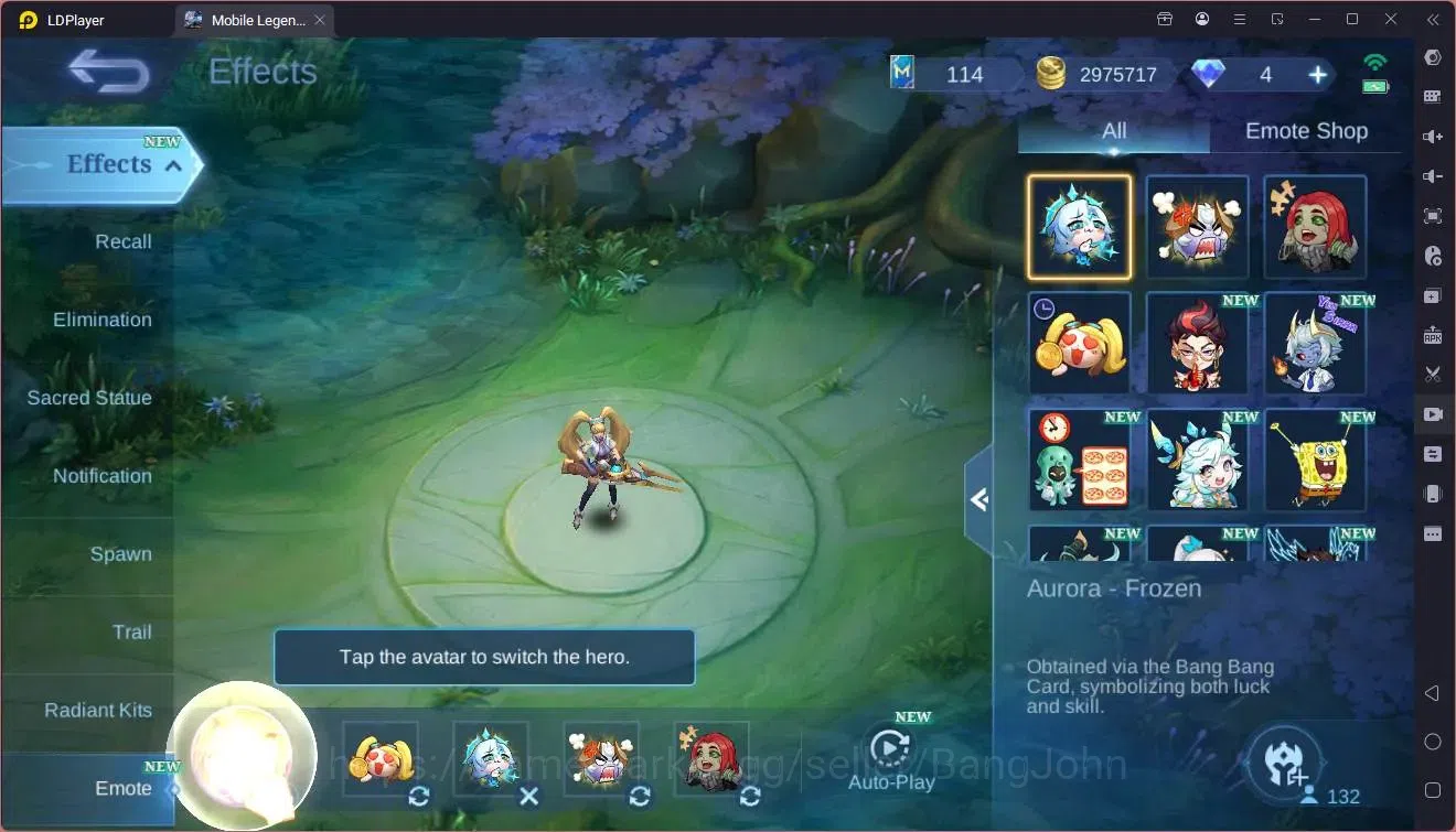 Mobile Legends: Bang Bang Accounts Global|Hero 131|Skin 455|Exalted|Legend Franco|Aby image 15