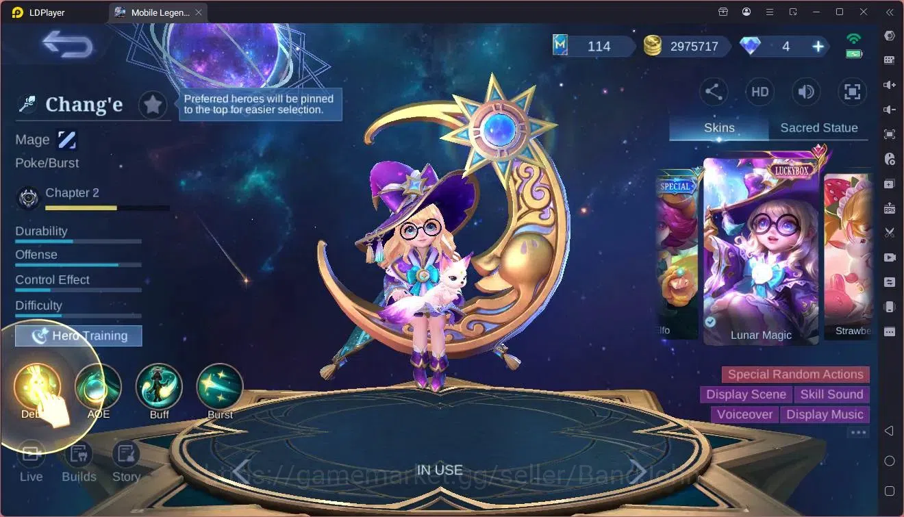 Mobile Legends: Bang Bang Accounts Global|Hero 131|Skin 455|Exalted|Legend Franco|Aby image 4