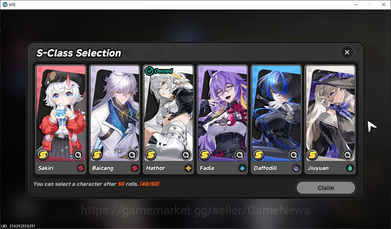Neverness to Everness Accounts GLOBAL NA |HL 3| 2 SSR Limited Nanally, Hathor |5  image 5