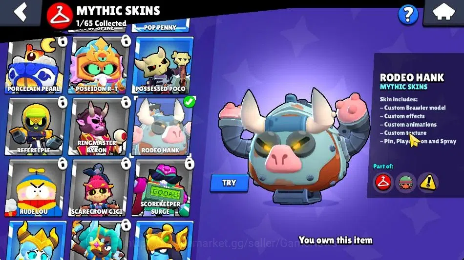 Brawl Stars Accounts 3014 Trophy|8604 Bling|30 Brawlers 2 Max [Bibi,Edg image 13