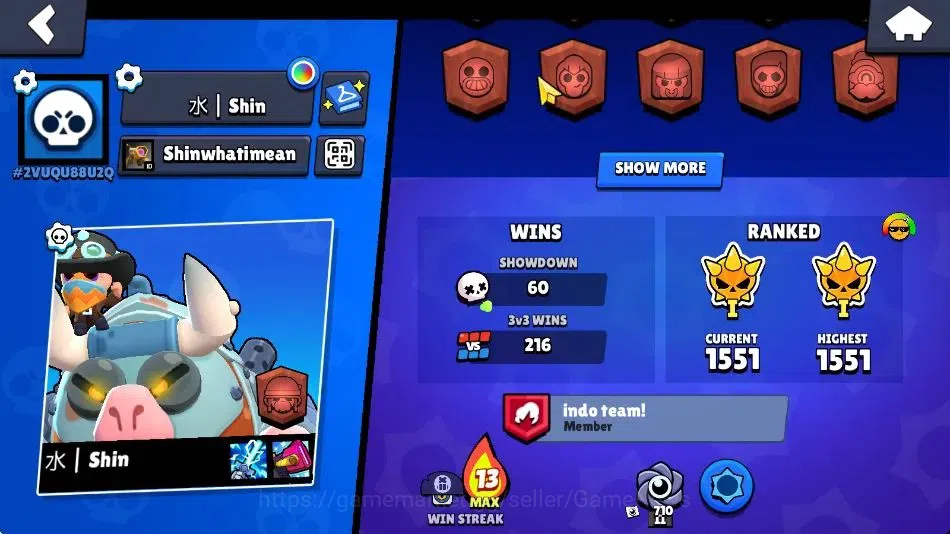 Brawl Stars Accounts 3014 Trophy|8604 Bling|30 Brawlers 2 Max [Bibi,Edg image 3