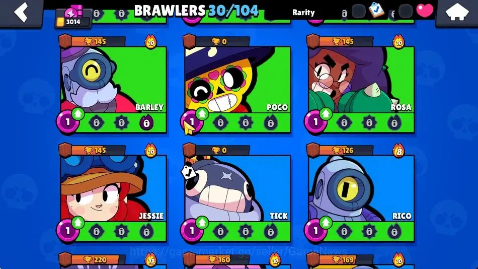 Brawl Stars Accounts 3014 Trophy|8604 Bling|30 Brawlers 2 Max [Bibi,Edg image 9