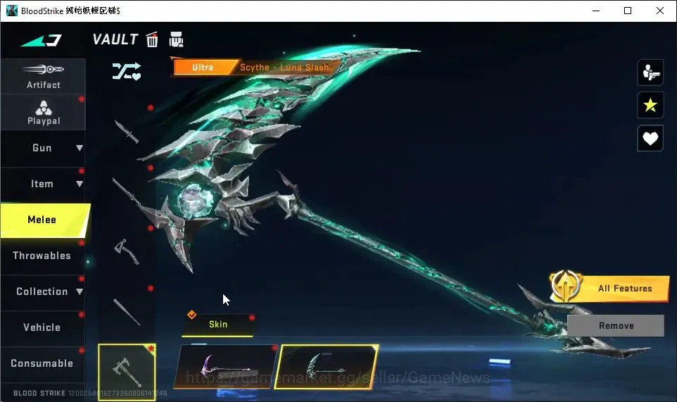 Blood Strike Accounts ASIA|2 ULTRA Melee[Scythe-Luna,Sythe-Harvester]|13 image 6