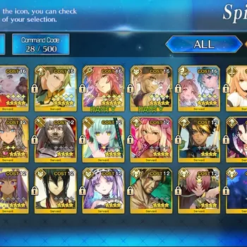 Fate-Grand Order Accounts NA Lvl 103|6 SSR Servant|Koyan Light,Tamamo No Mae,Achilles,HibiChika,Saber Artoria,Etc|Black