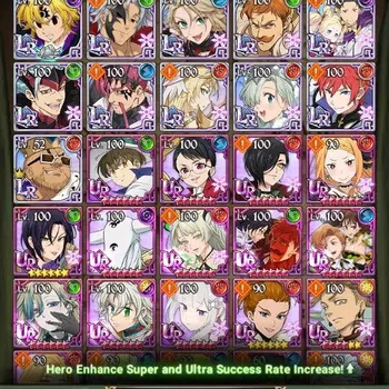 The Seven Deadly Sins: Grand Cross Accounts Others ASIA|5.4M Power|LR:NemesMelioda(2/6)s,Subaru,Etc|UR:Meresca