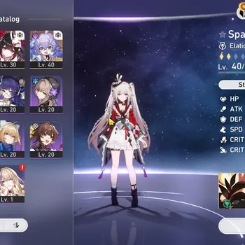 Honkai Star Rail Accounts Others ASIA|1 GC +Selector ON|TL 24|3 Limited| Sparxie & Sparkle +1 Standard Character