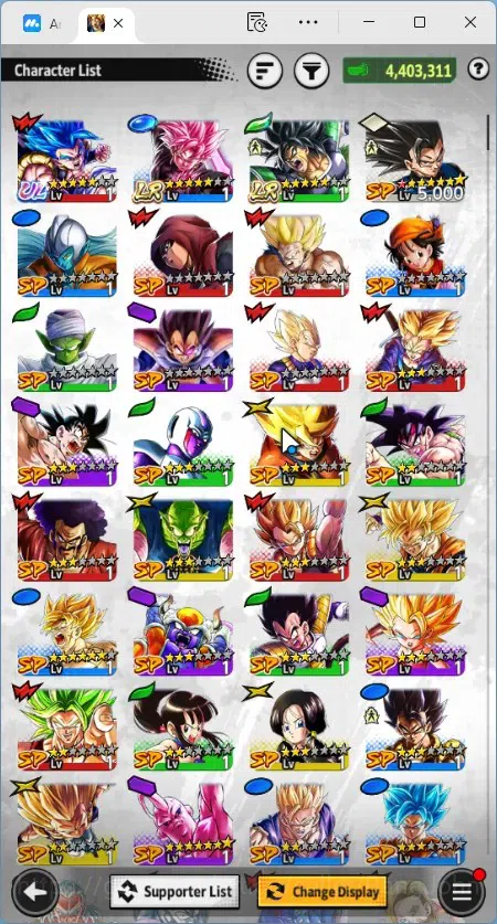 Dragon Ball Legends Accounts Global | Lvl 146|4.4M Total Power|2.4K CC|1 UL|2 L image 5