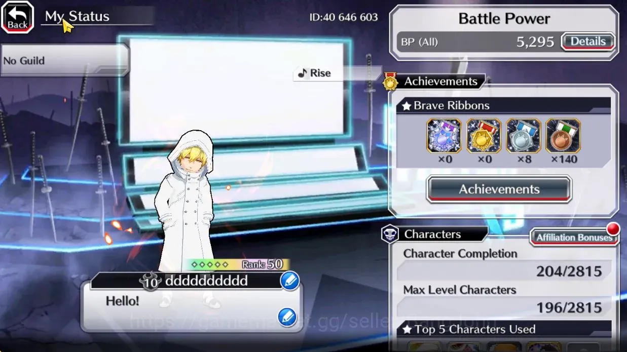Bleach: Brave Souls Accounts を購入 - Global | 10K BP+7K Orb