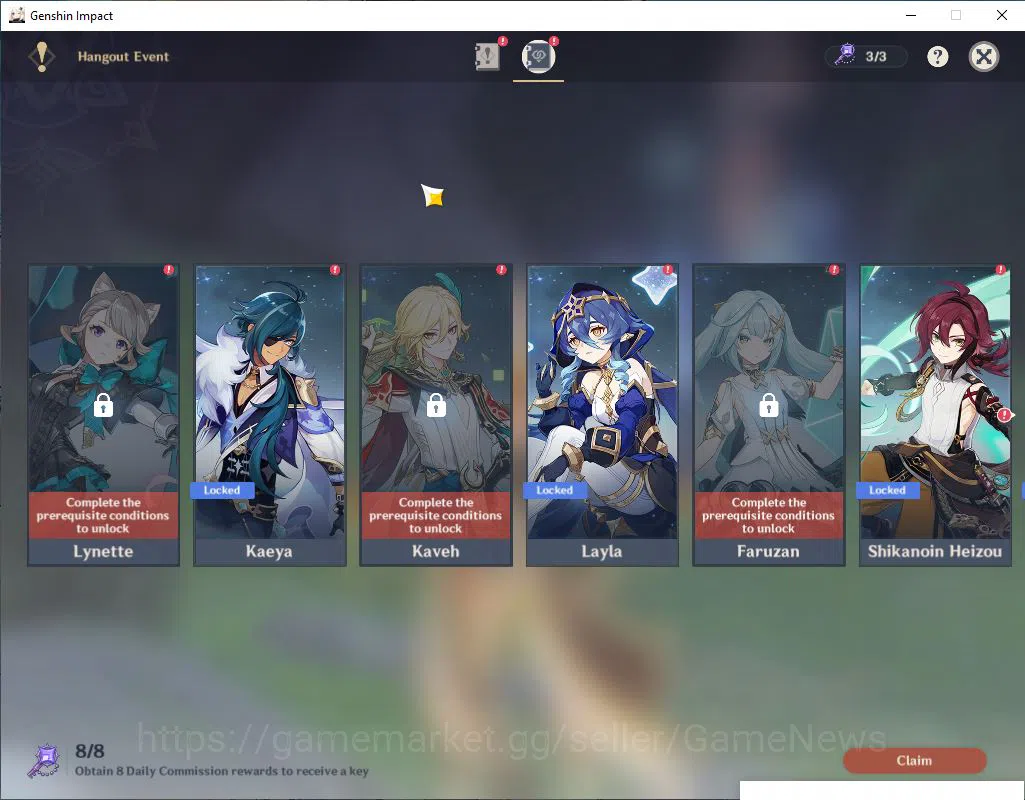 Genshin Impact Accounts ASIA|AR 45|2 limited 23*4Character|[Arlecchino,Xil image 12