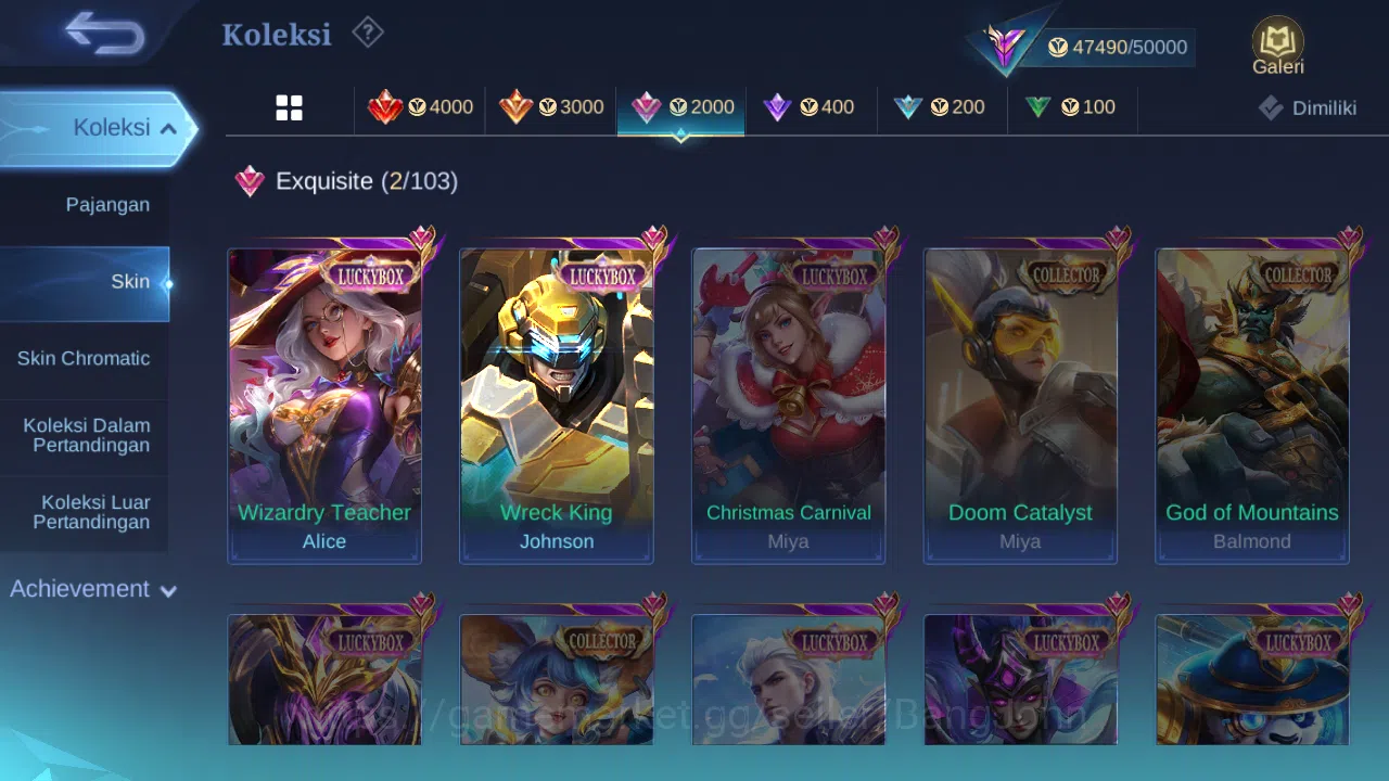 Mobile Legends: Bang Bang Accounts Hero 131 | skin 226 | kof karina | transformers ro image 12