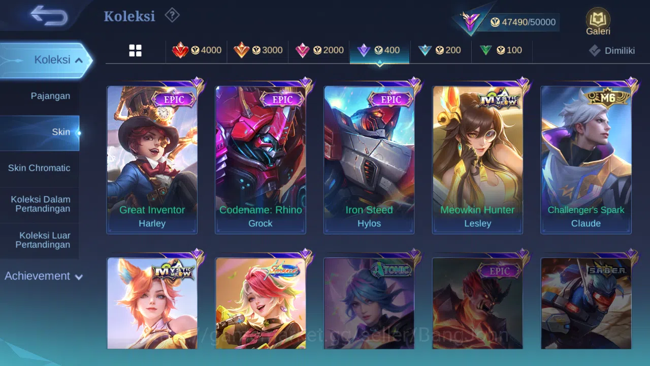 Mobile Legends: Bang Bang Accounts Hero 131 | skin 226 | kof karina | transformers ro image 14
