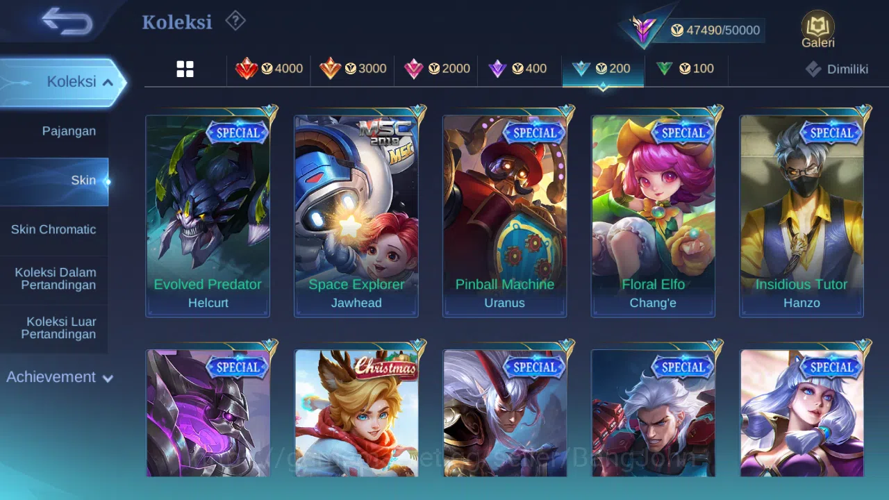 Mobile Legends: Bang Bang Accounts Hero 131 | skin 226 | kof karina | transformers ro image 19
